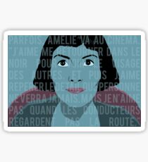 amelie inspired - quand au cinéma Sticker