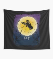 Fly Halloween Vintage Art Flies Insect Lover Wall Tapestry