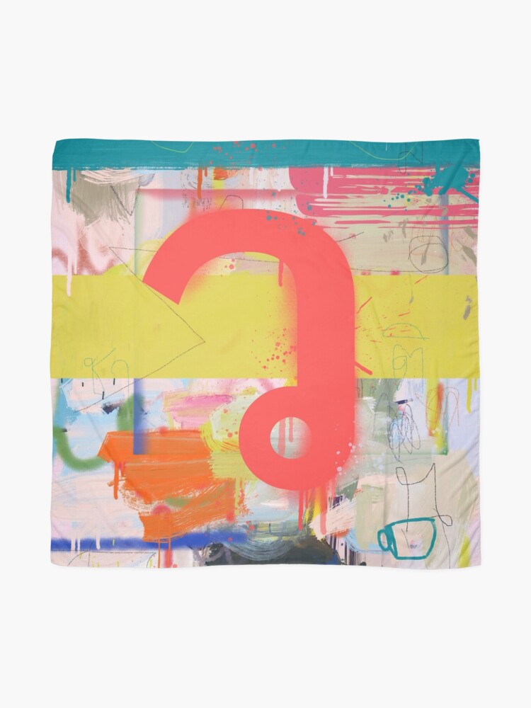Alternate view of Thai Characters "ว" Scarf