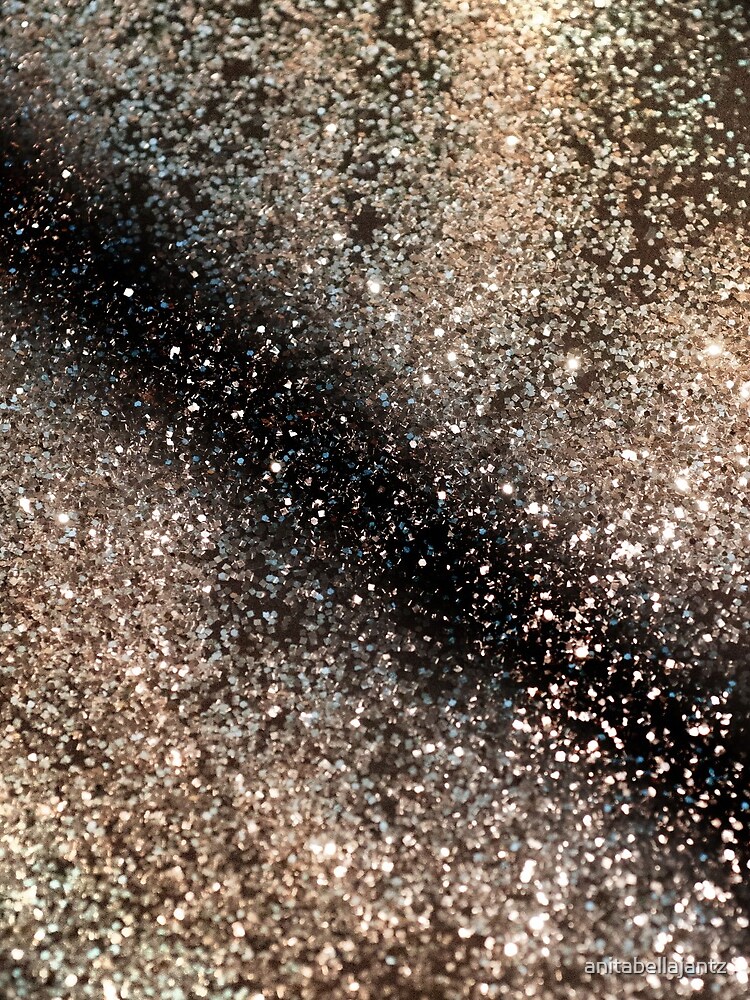 Sparkling GOLD BLACK Lady Glitter #3 #decor #art by anitabellajantz