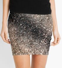 Sparkling GOLD BLACK Lady Glitter #3 #decor #art Mini Skirt