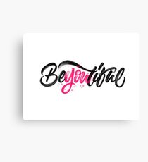 Beautiful | Calligraphy Canvas Print