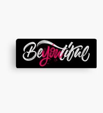 Beautiful | Calligraphy Canvas Print