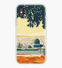 Vintage Travel Poster Visit Palestine iPhone Case