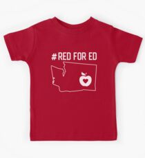 Red for Ed Washington Kids Tee