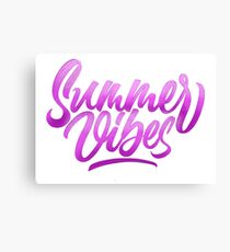 Summer Vibes | Calligraphy Canvas Print
