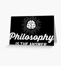 Philosophy Vintage Greeting Card