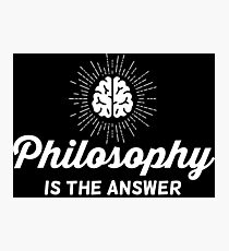 Philosophy Vintage Photographic Print
