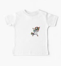 Cartoon Physiotherapy Unicorn Dab Pose Baby Tee