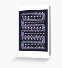 SUPER HOLIDAY KART Greeting Card