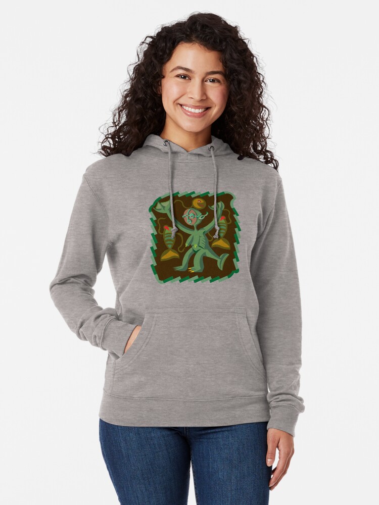 Alternate view of The Nommo are ancestral spirits worshipped by the Dogon people of Mali. Lightweight Hoodie