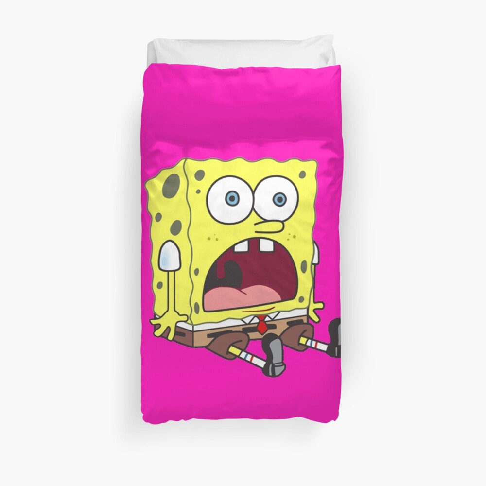 Spongebob Squarepants Shocked Duvet Cover By Luna7 Redbubble