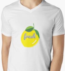 fresh lemon Men's V-Neck T-Shirt