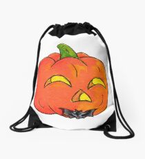 Pumpkin Groom Drawstring Bag