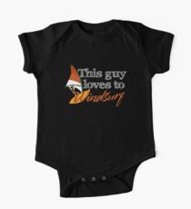 This Guy Loves To Windsurf One Piece - Short Sleeve
