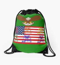 USA Family Drawstring Bag