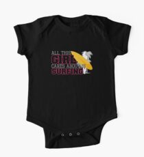 All This Girl Cares About Is Surfing One Piece - Short Sleeve