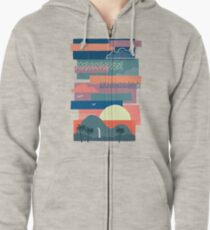 Tropical Skies Zipped Hoodie