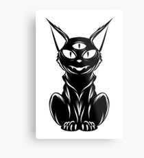Evil Cat Metal Print