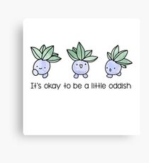 A Little Oddish Canvas Print