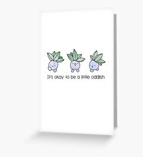 A Little Oddish Greeting Card