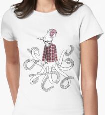 skullntentacles Women's Fitted T-Shirt