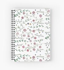 Pretty Posy Pattern Spiral Notebook