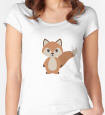 Woodland Fox Women's Fitted Scoop T-Shirt