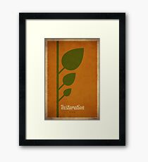 Restoration Druid - WoW Minimalism Framed Print