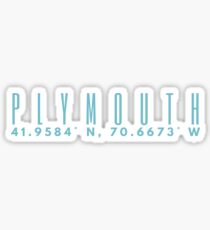 PLYMOUTH MASS STICKER Sticker