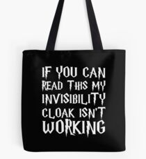 If You Can Read This T-Shirt My Invisibility Cloak Shirt Isn't Working Tshirt Funny Quote Tee Wizardy and Witchcraft Sticker Large Coffee Mug Pillow Case Poster Gifts Ideas Women Men Kids Tote Bag