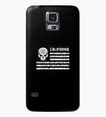 Funda/vinilo para Samsung Galaxy CALIFORNIA Three Percenter Bandera estadounidense Skul 2nd Amendment