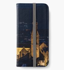 Night view of the Basilica of the Holy Cross (Basilica di Santa Croce) iPhone Wallet/Case/Skin