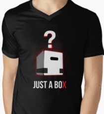 Karton Box Metal Solid Snake T-Shirt T-Shirt mit V-Ausschnitt für Männer
