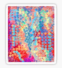 Blue Circle Pattern Sticker