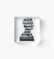 Great Power (Andrew Garfield) Acrylic Block