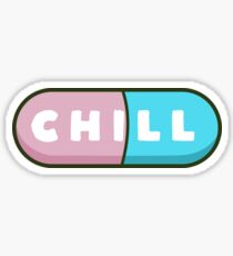 Cute and kawaii happy chill pills Sticker