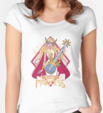 Eternia Rockstar (golden) Tailliertes Rundhals-Shirt
