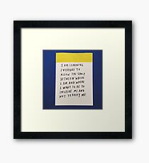2 inspire me Framed Print