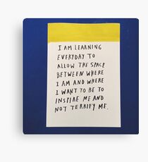 2 inspire me Canvas Print