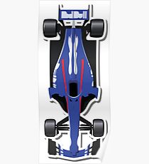 Toro Roso Draufsicht APEX Race Manager 2018 Poster
