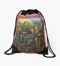 Alpes Maritimes Drawstring Bag