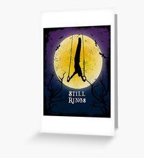 Gymnast Still Ring Halloween Vintage Gymnastics Greeting Card