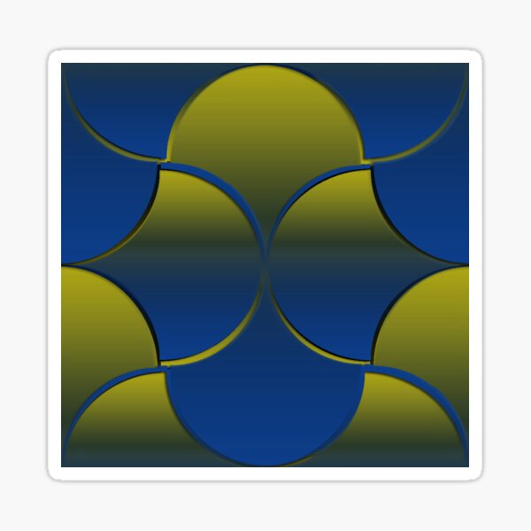 Oh Gee! WF Blue and Gold Sticker
