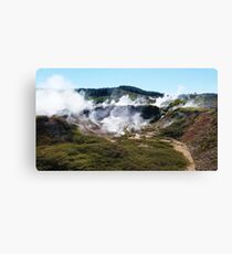 Craters of Steam - Craters of the Moon, Taupo Canvas Print