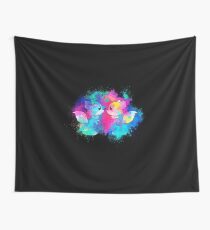 Anthropomorphized animals cartoon colorful Wall Tapestry