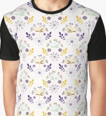 Wildflower Bouquet Leaf Folk Graphic T-Shirt