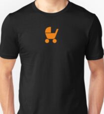 Baby Stroller Orange Unisex T-Shirt