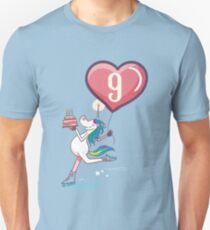 Unicorn 9 year old birthday girl Unisex T-Shirt