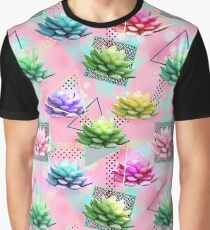 Geometric Succulents Graphic T-Shirt